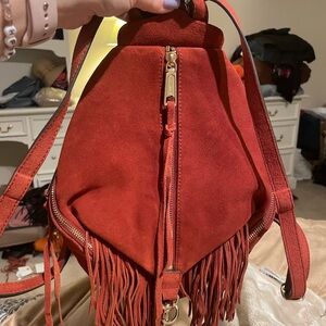 Rebecca Minkoff Julian Suede and Leather Backpack